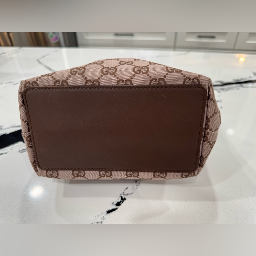 Gucci GG Canvas Brown Tote Bag – Vintage Made in Italy - Picture 6 of 16